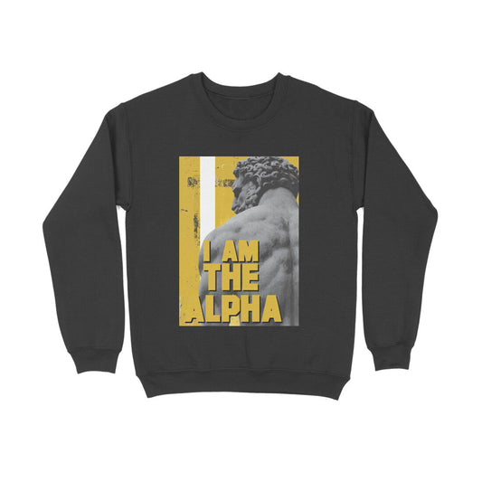 Sweatshirt  – I am Alpha puraidoprints