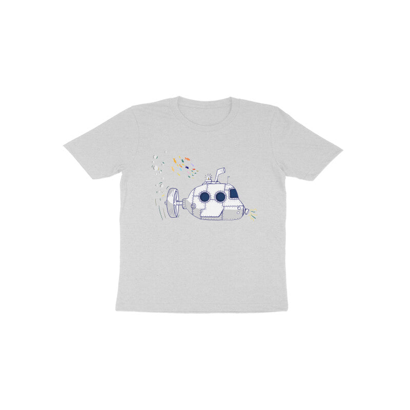 Toddler Half Sleeve Round Neck T-shirt - Submarine puraidoprints