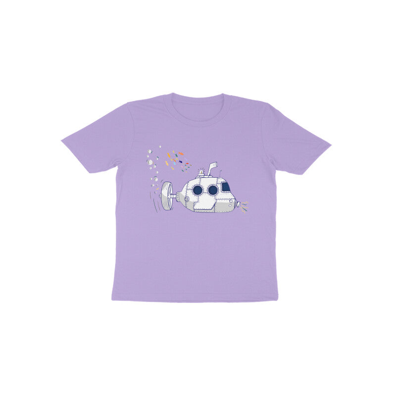 Toddler Half Sleeve Round Neck T-shirt - Submarine puraidoprints
