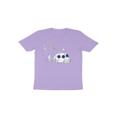 Toddler Half Sleeve Round Neck T-shirt - Submarine puraidoprints