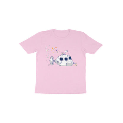 Toddler Half Sleeve Round Neck T-shirt - Submarine puraidoprints