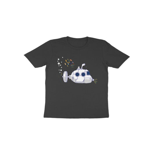 Toddler Half Sleeve Round Neck T-shirt - Submarine puraidoprints