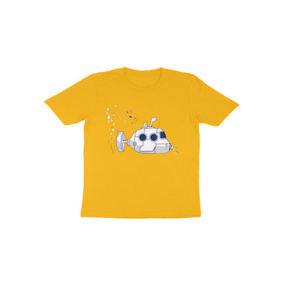 Toddler Half Sleeve Round Neck T-shirt - Submarine puraidoprints