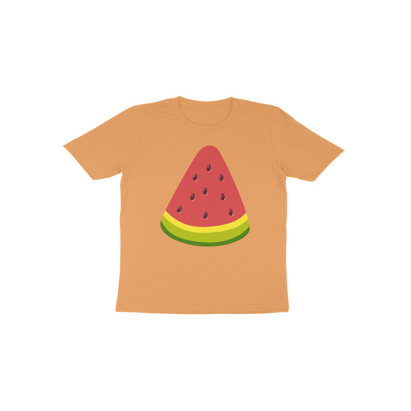 Toddler Half Sleeve Round Neck T-shirt - Watermelon puraidoprints