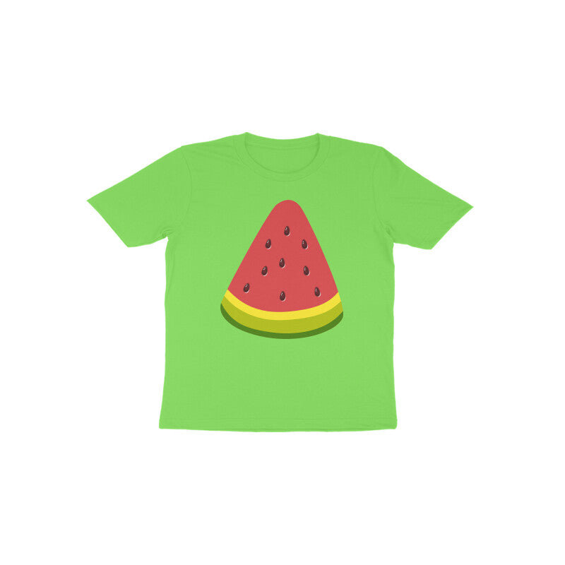 Toddler Half Sleeve Round Neck T-shirt - Watermelon puraidoprints