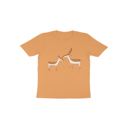 Toddler Half Sleeve Round Neck Tshirt – 2 Cute Deer puraidoprints