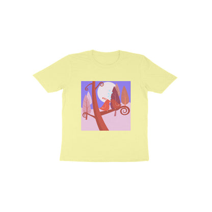 Toddler Half Sleeve Round Neck Tshirt –  2 Cute birds puraidoprints