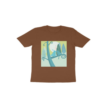 Toddler Half Sleeve Round Neck Tshirt –  2 Cute birds puraidoprints