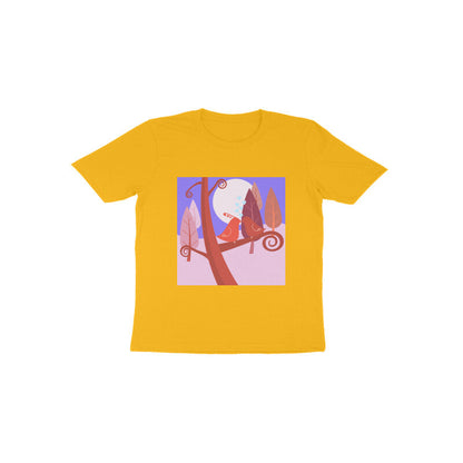 Toddler Half Sleeve Round Neck Tshirt –  2 Cute birds puraidoprints