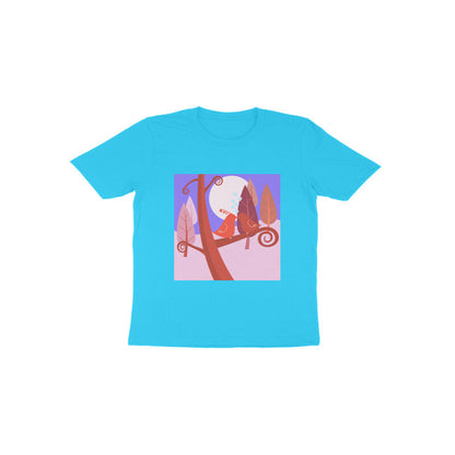 Toddler Half Sleeve Round Neck Tshirt –  2 Cute birds puraidoprints