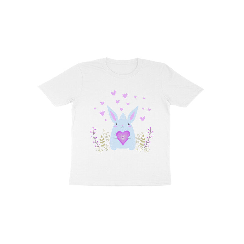 Toddler Half Sleeve Round Neck Tshirt – Bunny Love puraidoprints