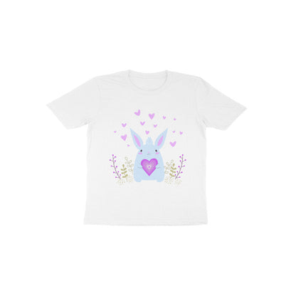 Toddler Half Sleeve Round Neck Tshirt – Bunny Love puraidoprints