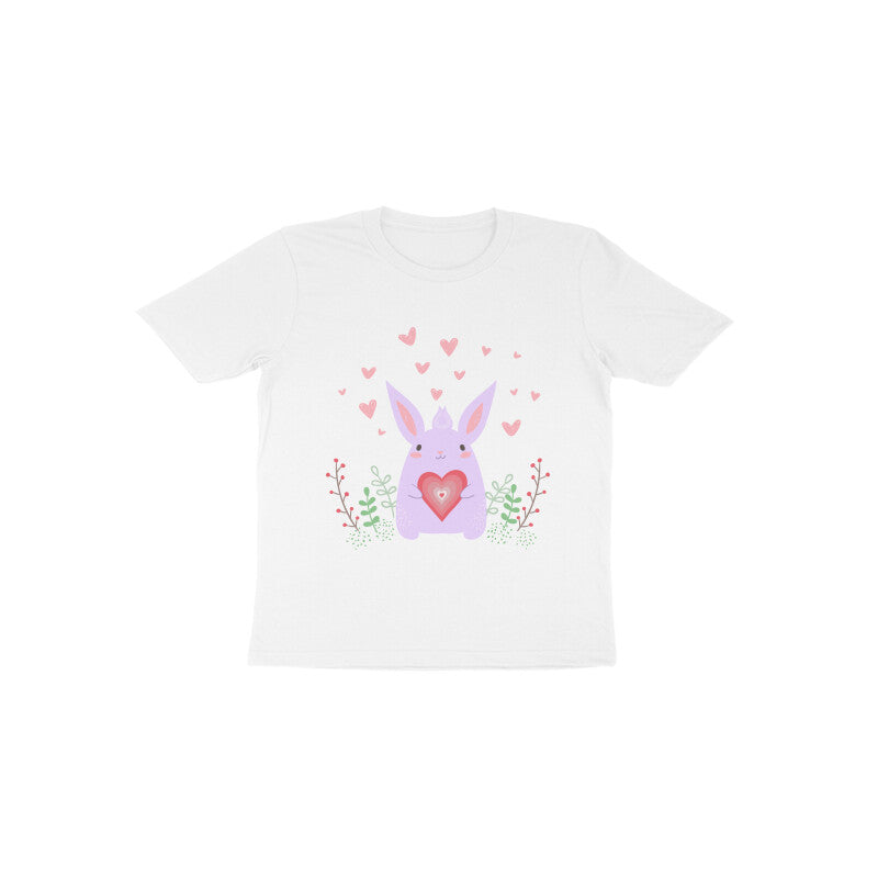 Toddler Half Sleeve Round Neck Tshirt – Bunny Love puraidoprints
