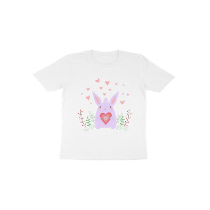 Toddler Half Sleeve Round Neck Tshirt – Bunny Love puraidoprints