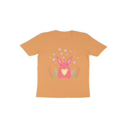 Toddler Half Sleeve Round Neck Tshirt – Bunny Love puraidoprints