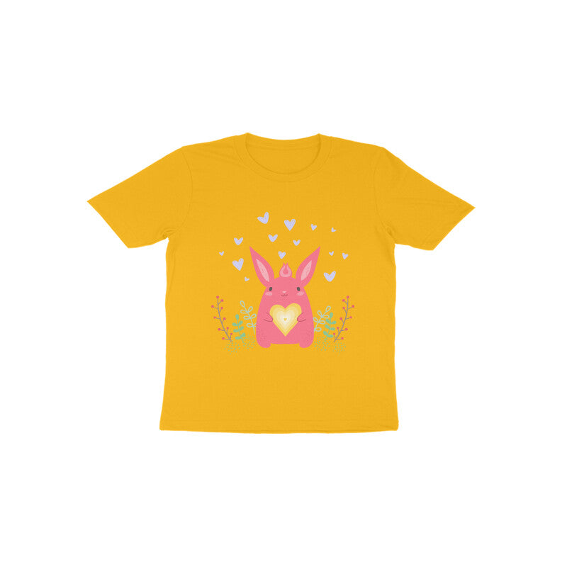 Toddler Half Sleeve Round Neck Tshirt – Bunny Love puraidoprints
