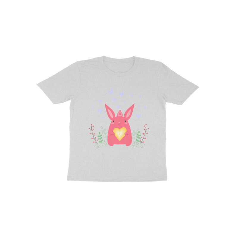 Toddler Half Sleeve Round Neck Tshirt – Bunny Love puraidoprints