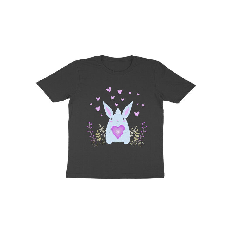 Toddler Half Sleeve Round Neck Tshirt – Bunny Love puraidoprints