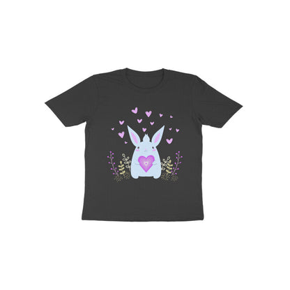 Toddler Half Sleeve Round Neck Tshirt – Bunny Love puraidoprints