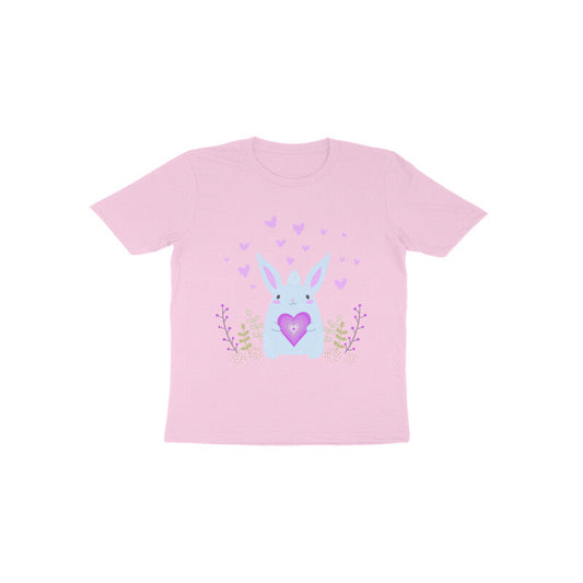 Toddler Half Sleeve Round Neck Tshirt – Bunny Love puraidoprints
