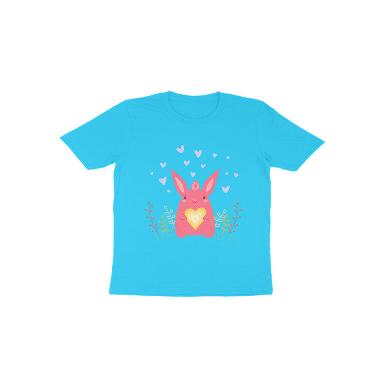 Toddler Half Sleeve Round Neck Tshirt – Bunny Love puraidoprints