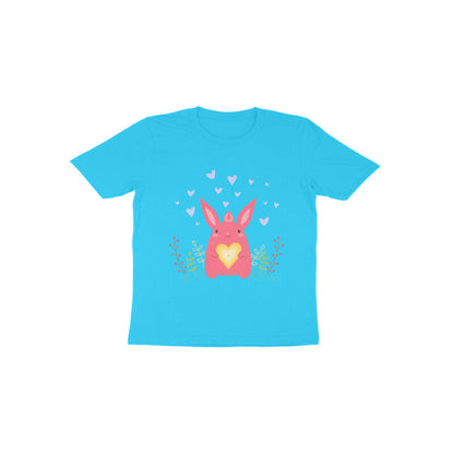 Toddler Half Sleeve Round Neck Tshirt – Bunny Love puraidoprints