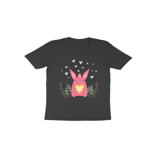 Toddler Half Sleeve Round Neck Tshirt – Bunny Love puraidoprints