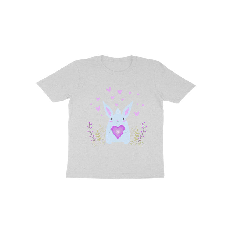 Toddler Half Sleeve Round Neck Tshirt – Bunny Love puraidoprints