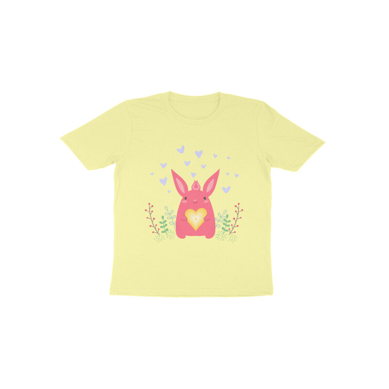 Toddler Half Sleeve Round Neck Tshirt – Bunny Love puraidoprints