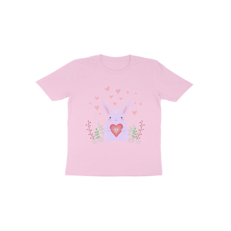 Toddler Half Sleeve Round Neck Tshirt – Bunny Love puraidoprints