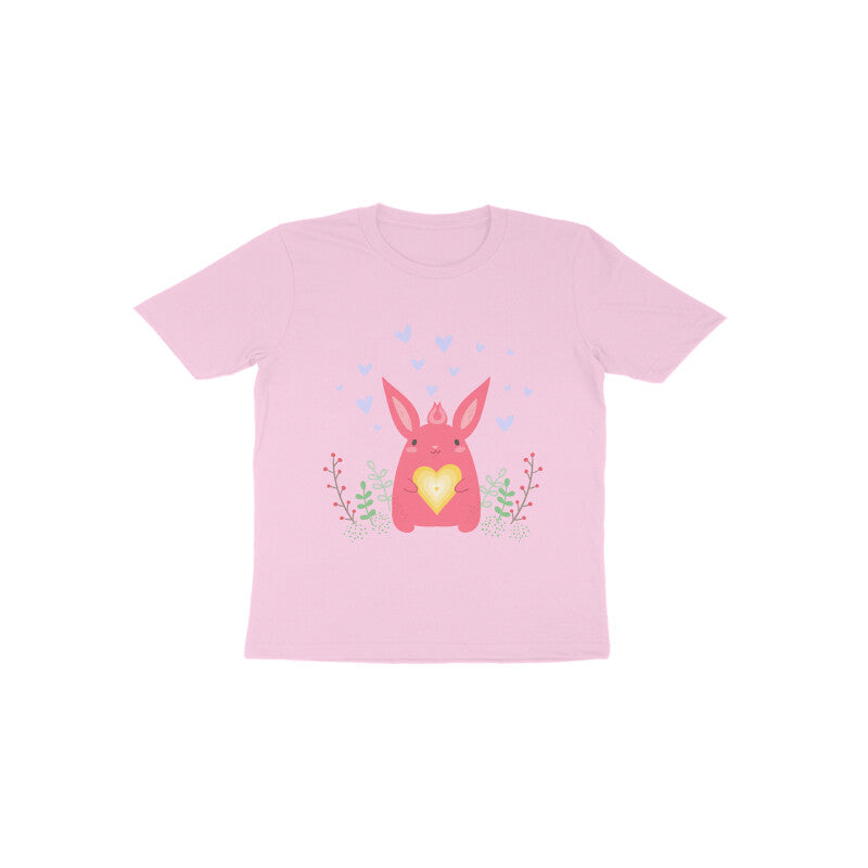Toddler Half Sleeve Round Neck Tshirt – Bunny Love puraidoprints