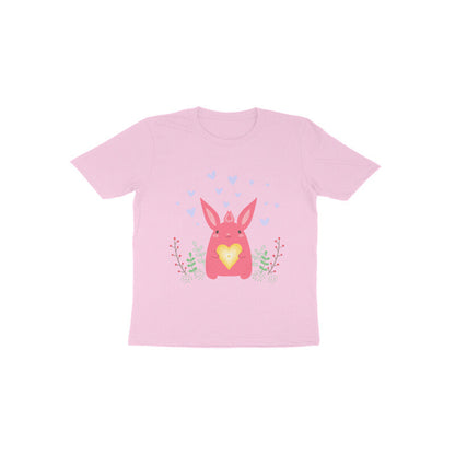 Toddler Half Sleeve Round Neck Tshirt – Bunny Love puraidoprints