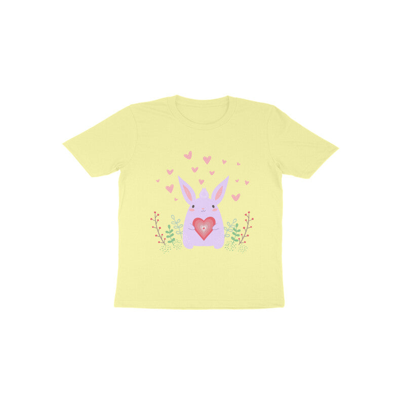 Toddler Half Sleeve Round Neck Tshirt – Bunny Love puraidoprints