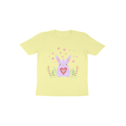 Toddler Half Sleeve Round Neck Tshirt – Bunny Love puraidoprints