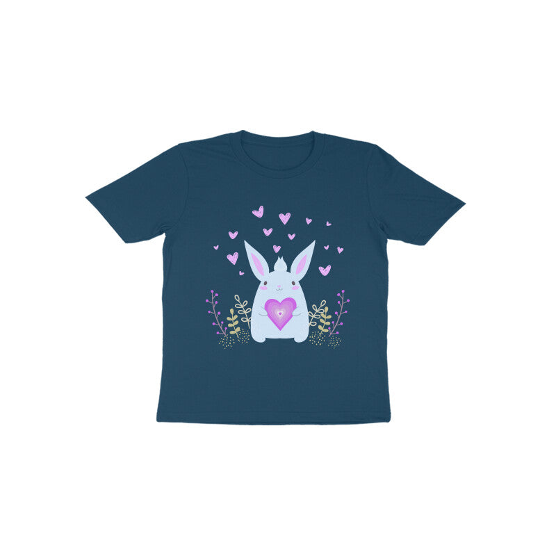 Toddler Half Sleeve Round Neck Tshirt – Bunny Love puraidoprints