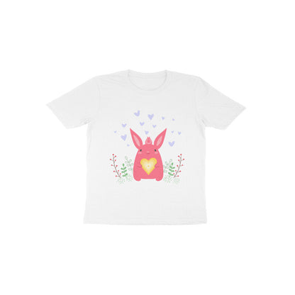 Toddler Half Sleeve Round Neck Tshirt – Bunny Love puraidoprints