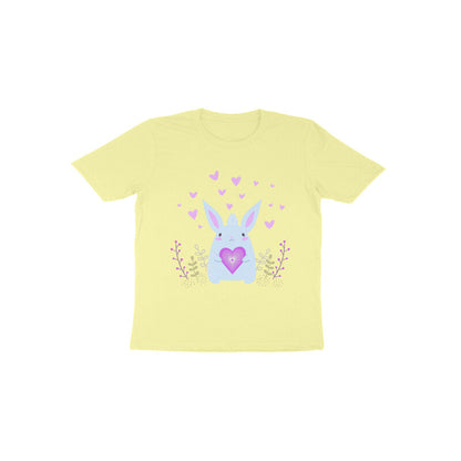 Toddler Half Sleeve Round Neck Tshirt – Bunny Love puraidoprints