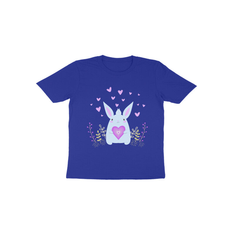 Toddler Half Sleeve Round Neck Tshirt – Bunny Love puraidoprints