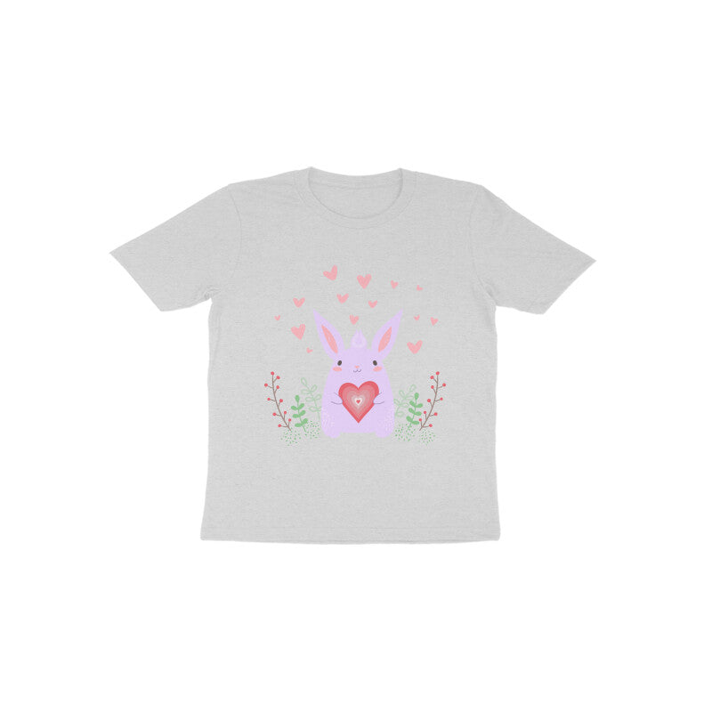 Toddler Half Sleeve Round Neck Tshirt – Bunny Love puraidoprints