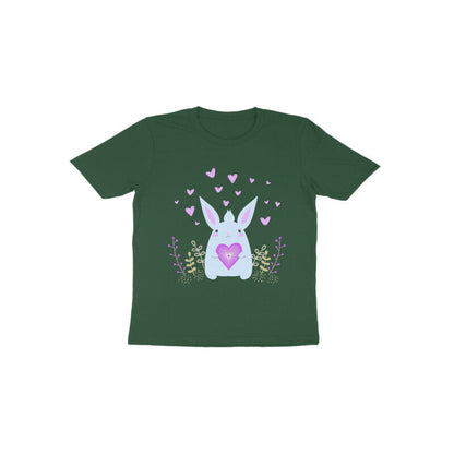 Toddler Half Sleeve Round Neck Tshirt – Bunny Love puraidoprints