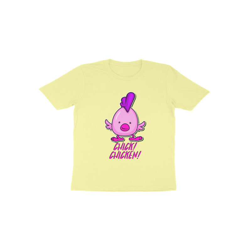 Toddler Half Sleeve Round Neck Tshirt –  Chick Chicken puraidoprints