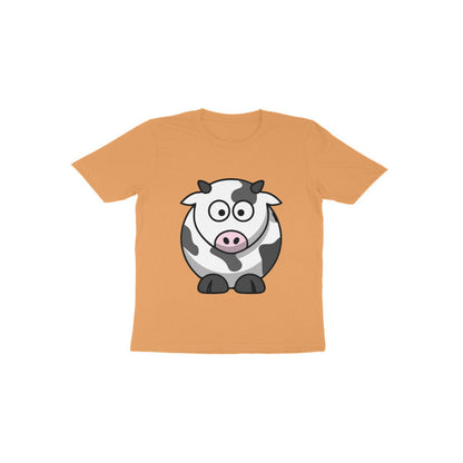 Toddler Half Sleeve Round Neck Tshirt – Cow puraidoprints