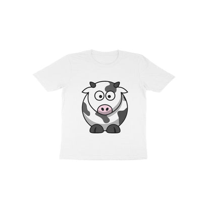 Toddler Half Sleeve Round Neck Tshirt – Cow puraidoprints