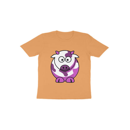 Toddler Half Sleeve Round Neck Tshirt – Cow puraidoprints