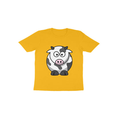 Toddler Half Sleeve Round Neck Tshirt – Cow puraidoprints