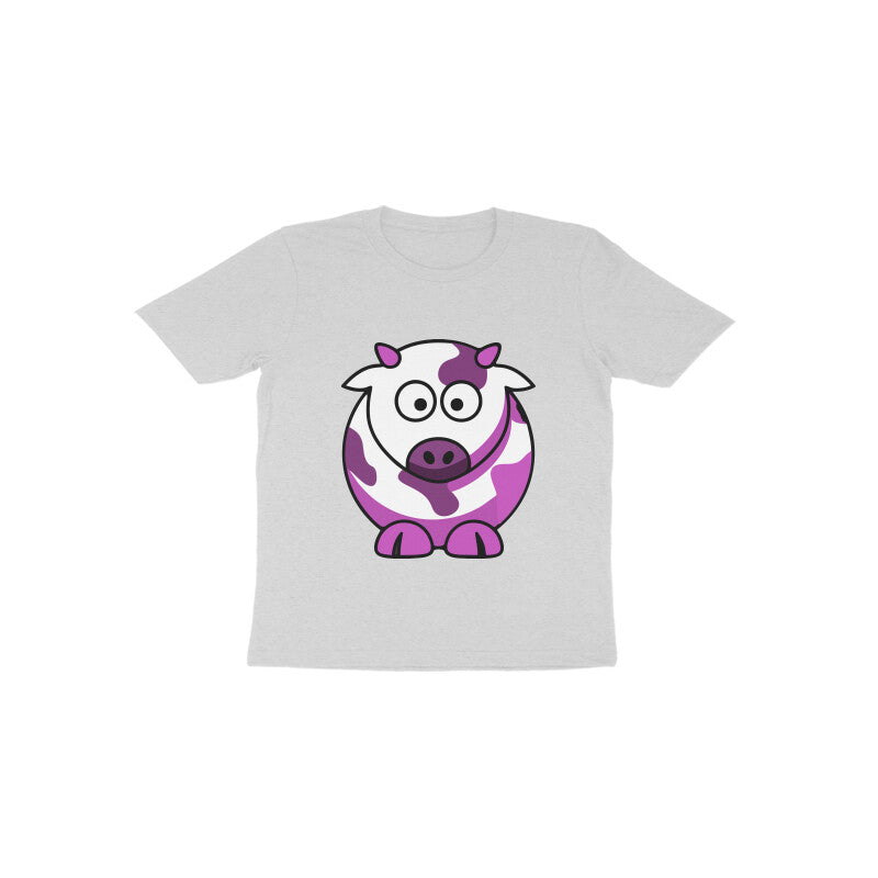 Toddler Half Sleeve Round Neck Tshirt – Cow puraidoprints
