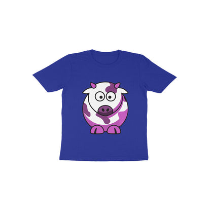 Toddler Half Sleeve Round Neck Tshirt – Cow puraidoprints