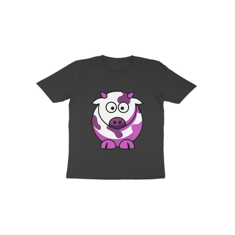 Toddler Half Sleeve Round Neck Tshirt – Cow puraidoprints
