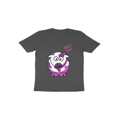 Toddler Half Sleeve Round Neck Tshirt – Cow puraidoprints
