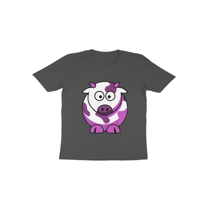 Toddler Half Sleeve Round Neck Tshirt – Cow puraidoprints